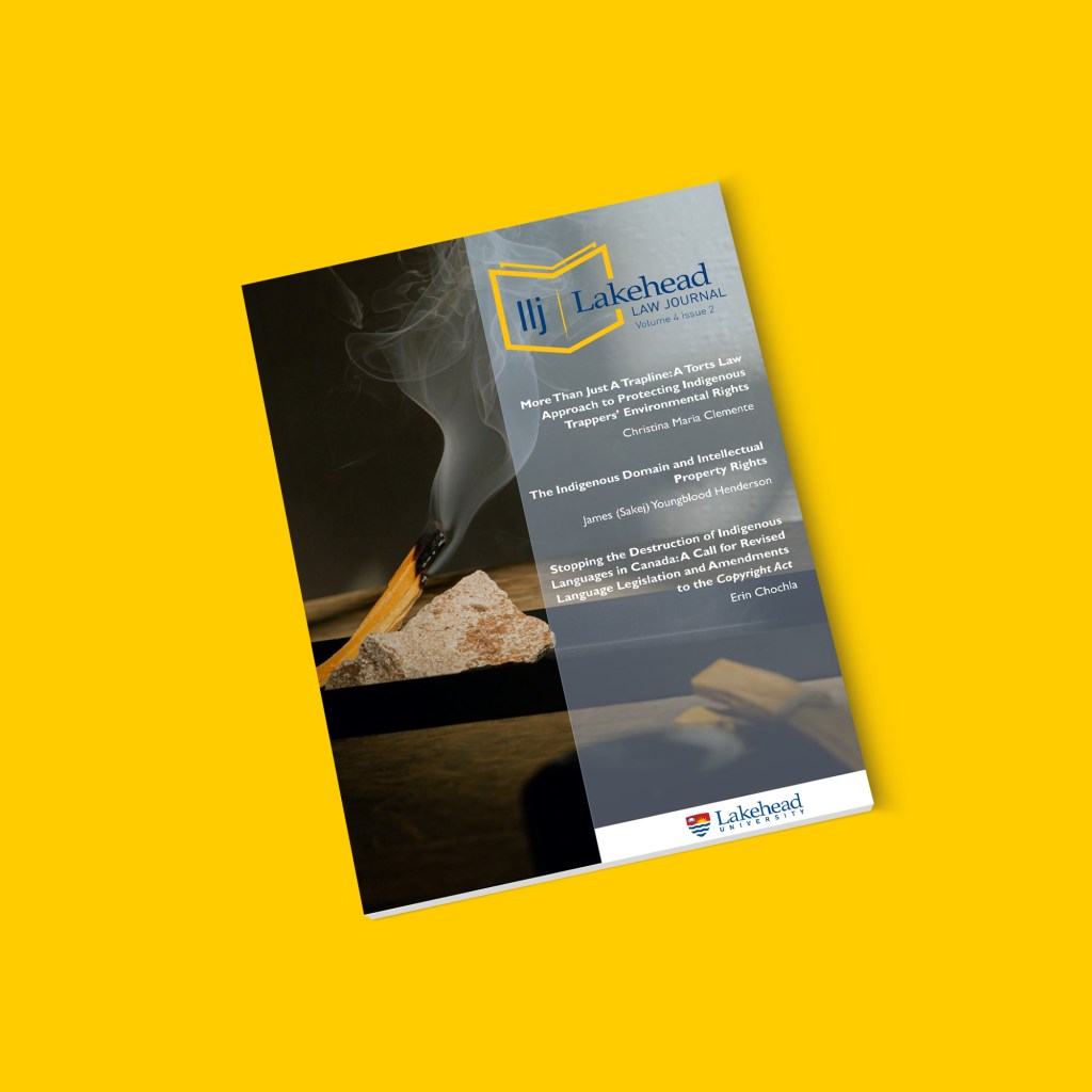 Lakehead Law Journal, Volume 4, Issue&nbsp;2