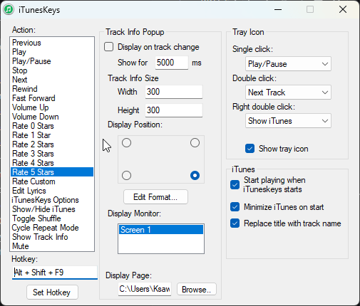 Rating iTunes Songs in the background with&nbsp;iTunesKeys