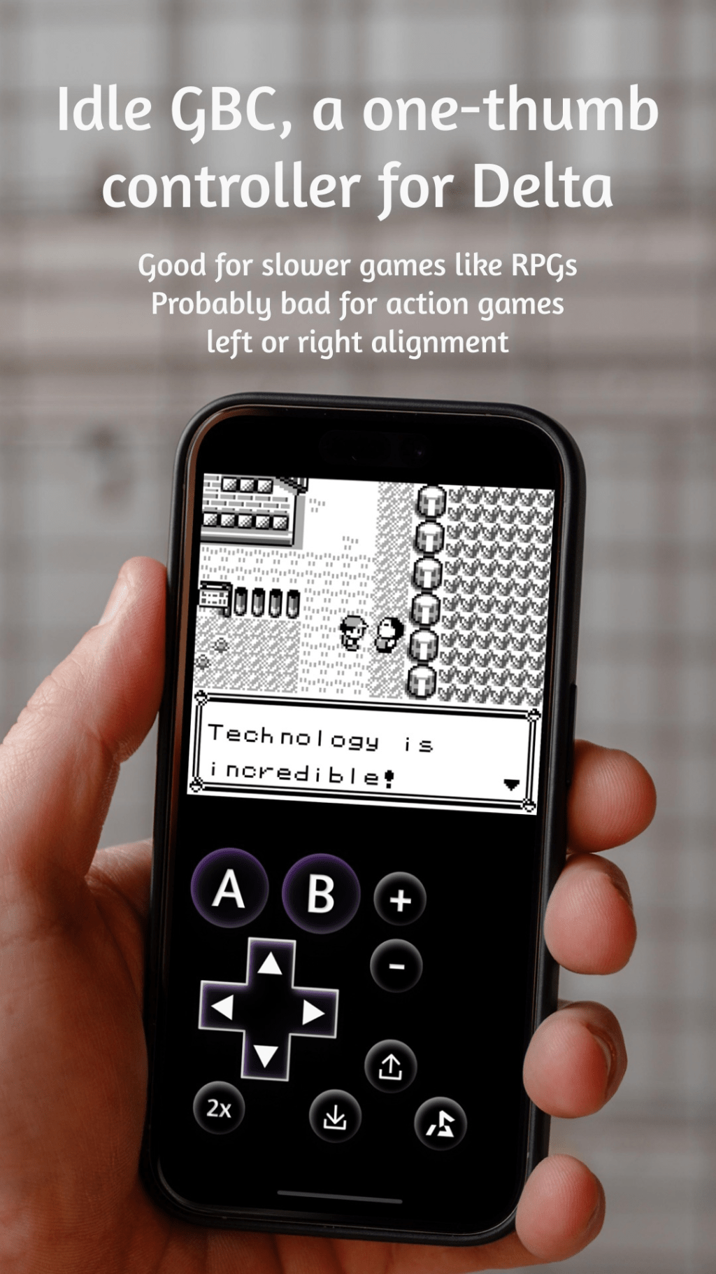 Idle – A video game controller designed to be played&nbsp;one-handed