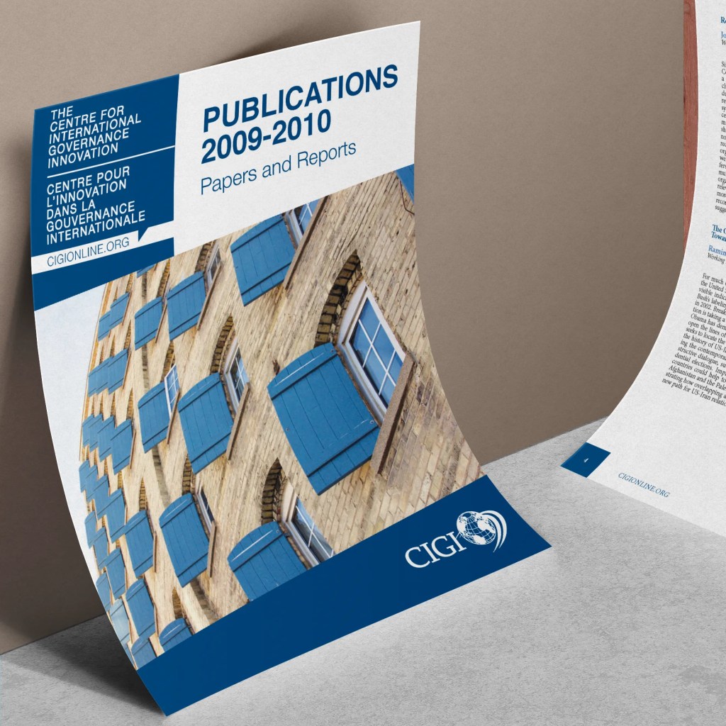 CIGI Publications, 2009-10