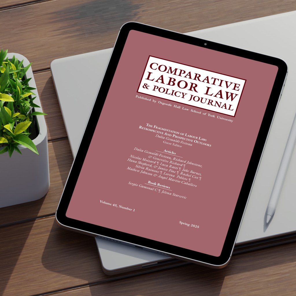 Comparative Labor Law & Policy Journal Volume 45 Issue&nbsp;1