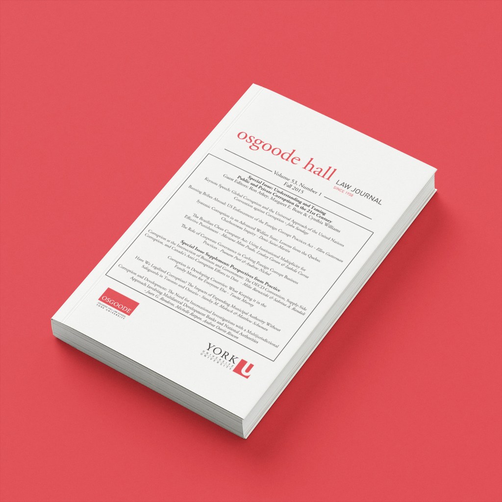 Osgoode Hall Law Journal, Volume 53, Issue&nbsp;1
