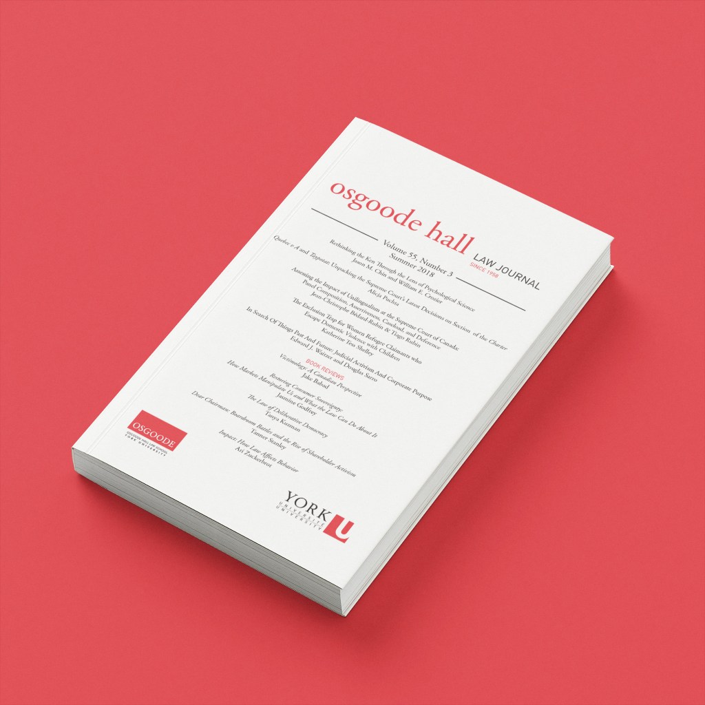 Osgoode Hall Law Journal, Volume 55, Issue&nbsp;3