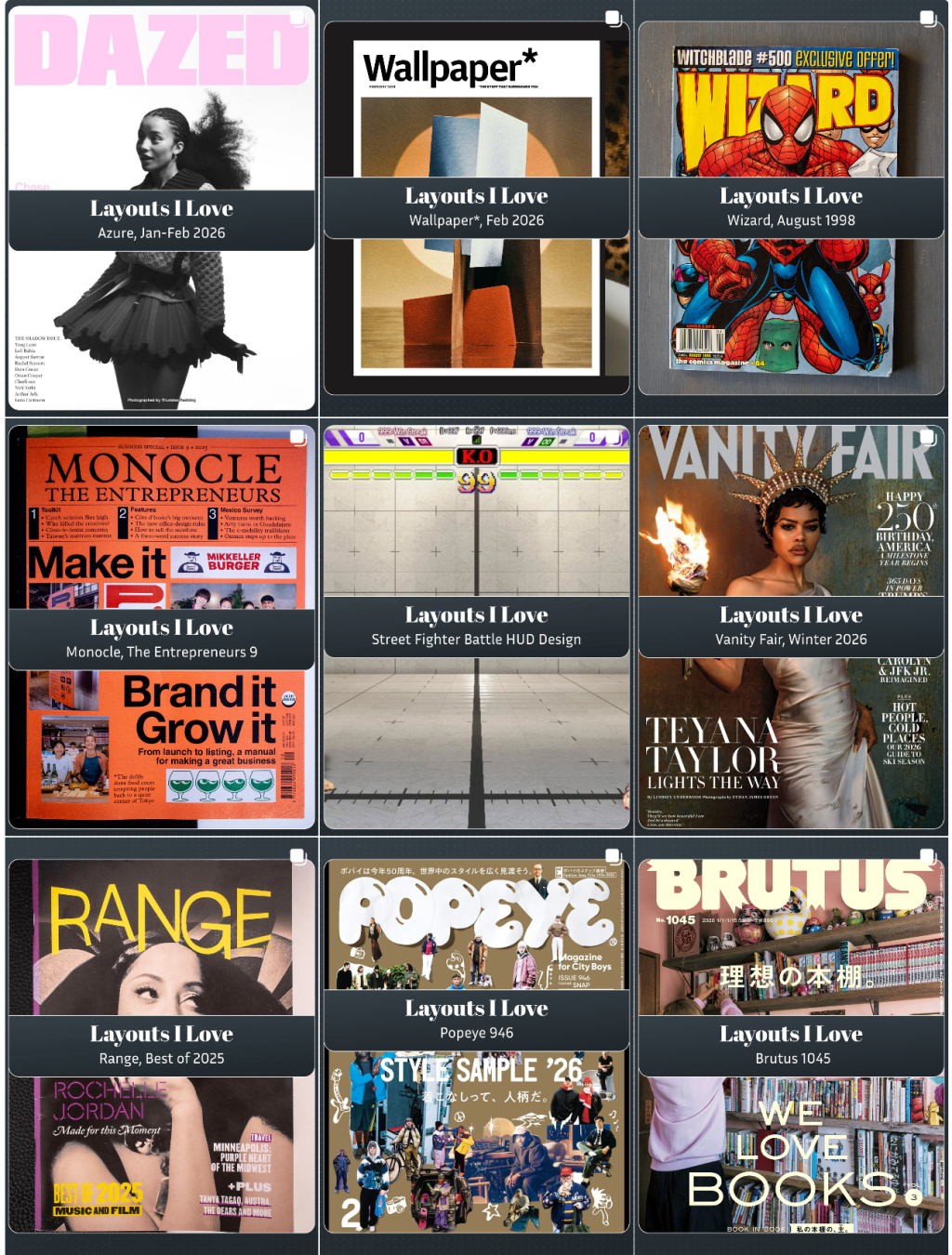 Two Months of Layouts I&nbsp;Love