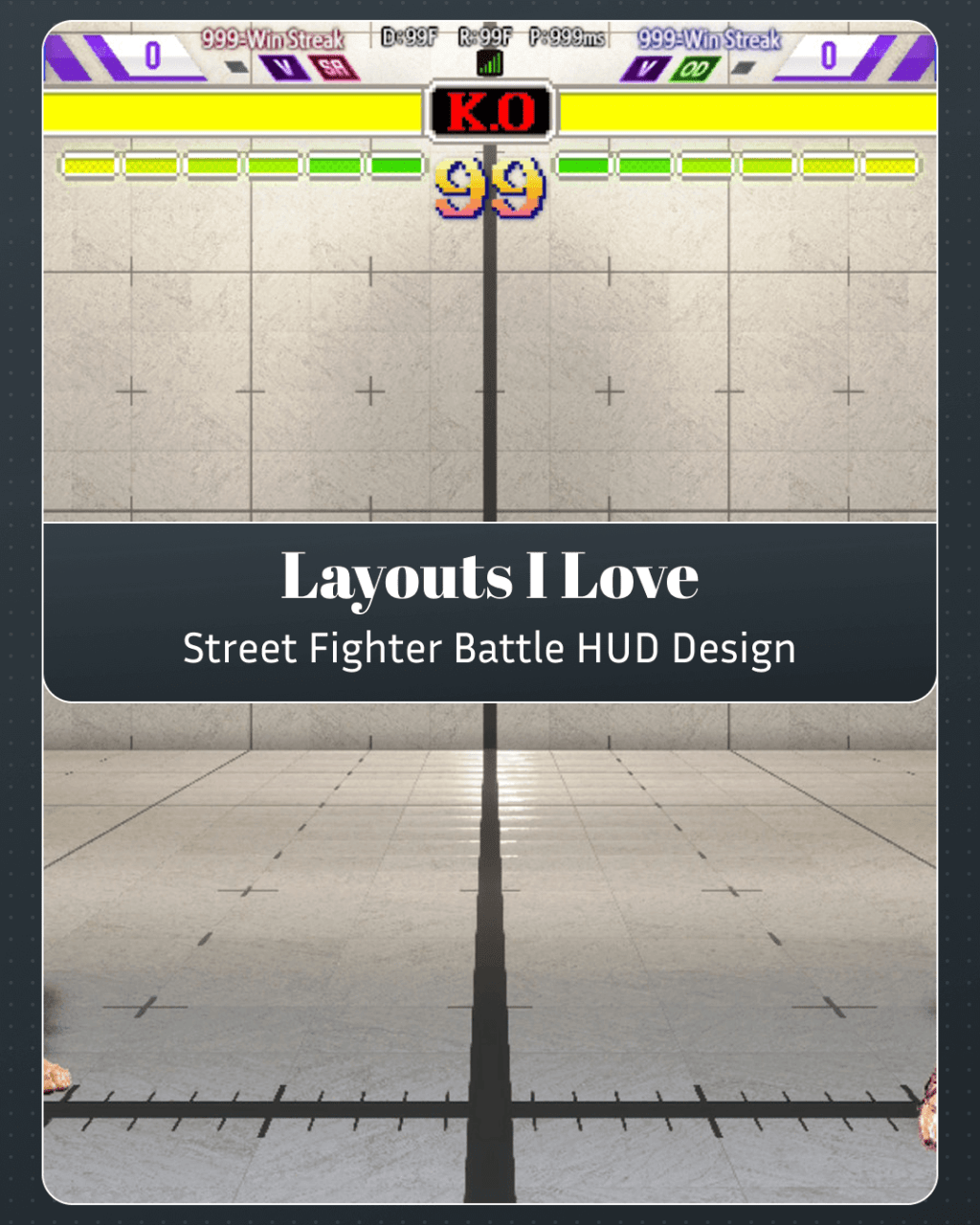 Layouts I Love 21 • Street fighter Battle HUD&nbsp;Design
