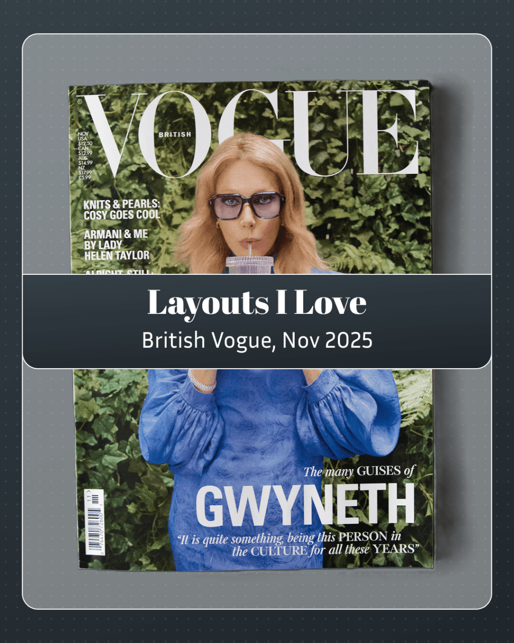 Layouts I Love 15 • British Vogue, Nov 2025