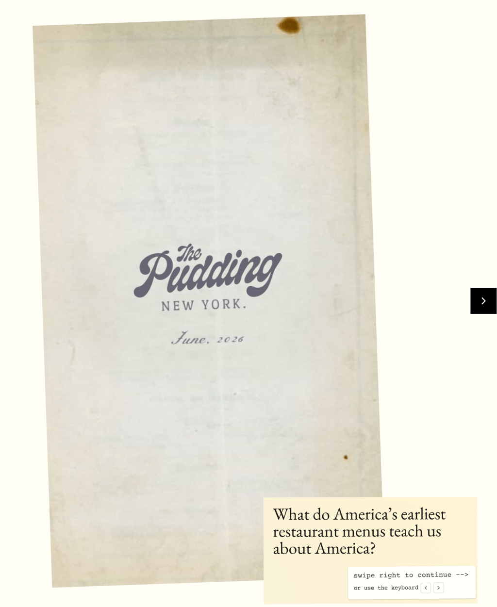 Layouts I Love 89 • The Pudding’s Menu&nbsp;Story